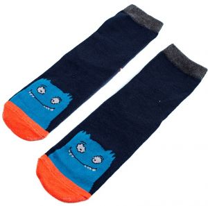 Boys' socks Shelvt navy blue monster