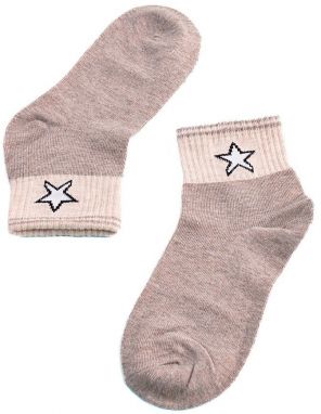 Children's socks Shelvt beige with a star