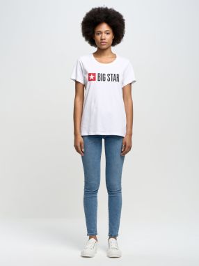Big Star Woman's T-shirt_ss T-shirt 158859 Cream-101
