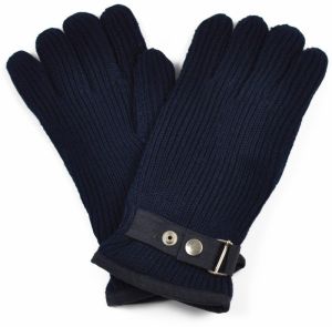 Art Of Polo Woman's Gloves Rk1301-5 Navy Blue