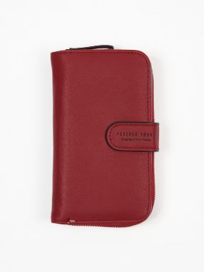 Burgundy women's wallet Shelvt