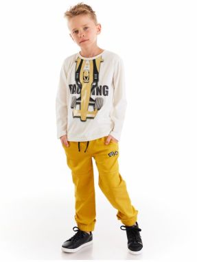 mshb&g Racing Boy T-shirt Gabardine Trousers Set