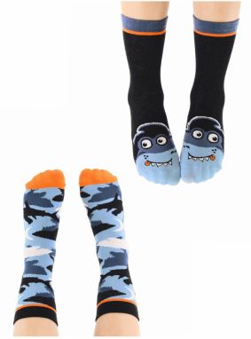 Denokids Shark Party Boys 2 Pack Socket Socks Set