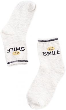 Children's socks Shelvt light gray Smile