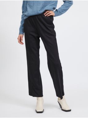 VILA Amerone Black Wide Trousers for Women - Women's