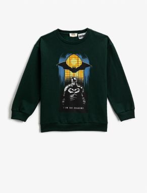 Koton Batman Sweatshirt Licensed Long Sleeve Crew Neck