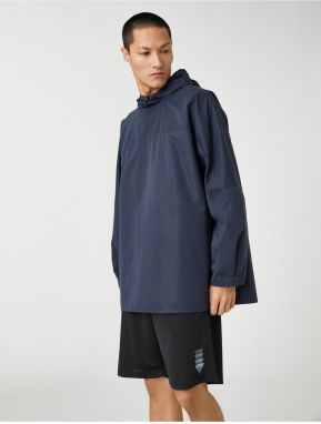 Koton Sports oversize pláštenka s kapucňou dlhý rukáv nepremokavý