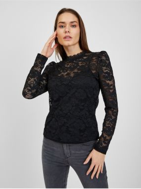 Black Women's Lace T-Shirt ORSAY - Women