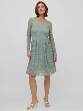 Light Green Ladies Lace Dress VILA Kalila - Women