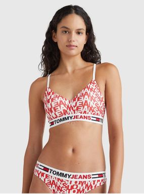 Red and White Women Patterned Bra Tommy Jeans - Women