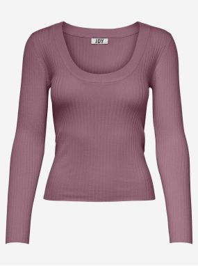 Old Pink Womens Ribbed Light Sweater JDY Plum - Women