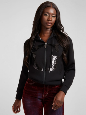 Black Ladies Hoodie Guess Daphne - Women