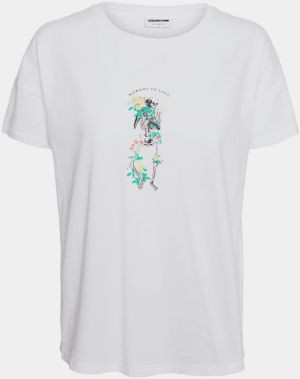 White T-Shirt Noisy May Command - Women