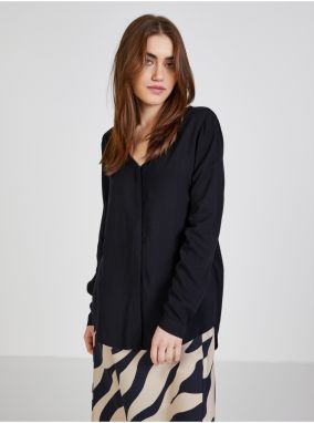 Black blouse with elongated back VILA Paya - Women