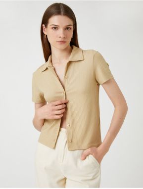 Koton Camisole Shirt Short Sleeve Buttoned