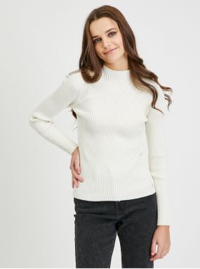 Cream Women's Ribbed Sweater Guess Rita - Women