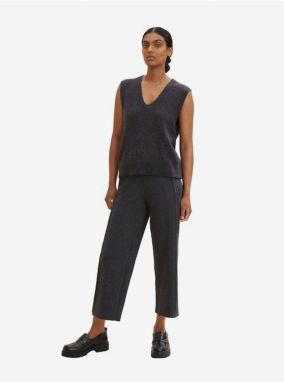 Dark Grey Women's Annealed Pants Tom Tailor - Women