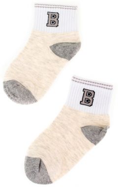 Children's socks Shelvt beige with a star