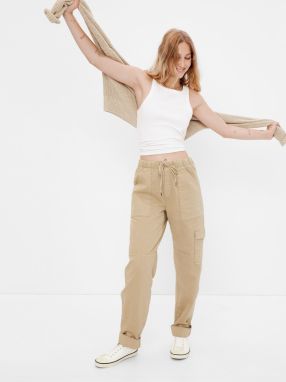 GAP Washwell Elasticated Waistband Trousers - Women