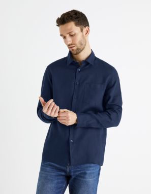 Celio Linen Shirt Baflax - Men