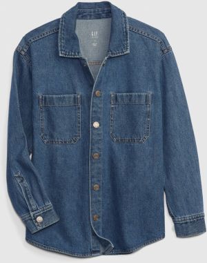 GAP Kids Denim Shirt Oversized - Boys