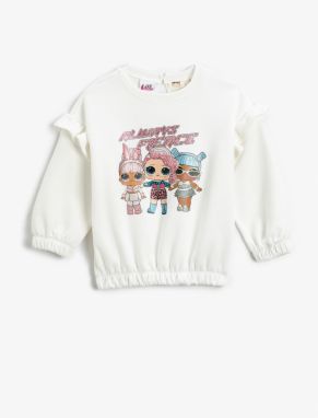 Koton Lol Surprise Printed Sweatshirt Licensed Ruffle Detail