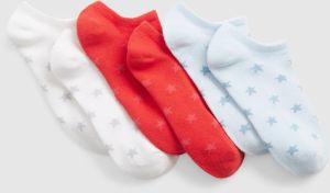 GAP Kids Low Socks Stars, 3 Pairs - Girls