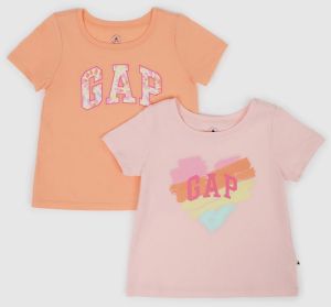 GAP Kids T-shirts logo, 2pcs - Girls