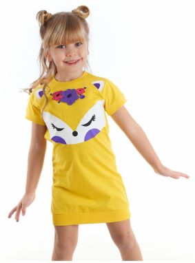 Denokids Yellow Fox Flower Girl Yellow Dress