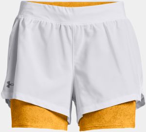 Under Armour Shorts UA Iso-Chill Run 2N1 Short-WHT - Women