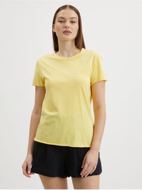 Yellow basic T-shirt ONLY Fruity - Women