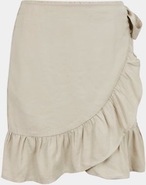 Beige wrap skirt with frills ONLY Olivia - Women