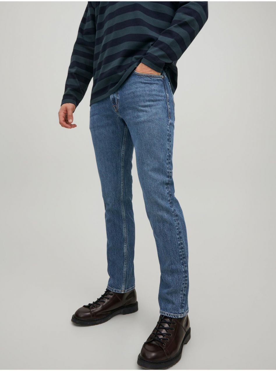 Blue Mens Slim Fit Jeans Jack & Jones Clark - Men