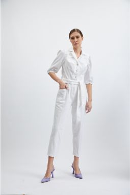 Orsay White Denim Overall - Women