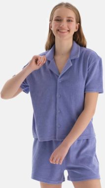 Dagi Lilac Short Sleeve Towel Shirt