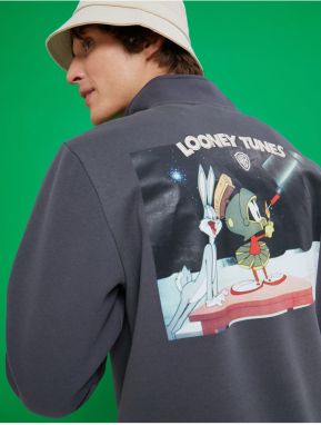 Koton Looney Tunes Oversize Sweatshirt Raised Licensed Printed