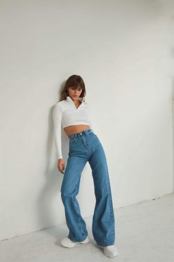 VATKALI Long Loose Leg Jeans Blue