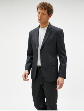 Koton Blazer Jacket with Pocket Detail and Buttons in a Slim Fit