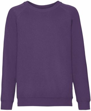 Fioletowa bluza dziecięca Raglan Sweat Fruit of the Loom