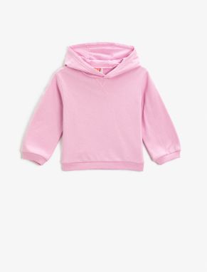 Koton Basic Hooded Sweatshirt Long Sleeve