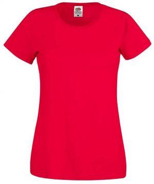 Lady fit Red T-shirt Original Fruit of the Loom