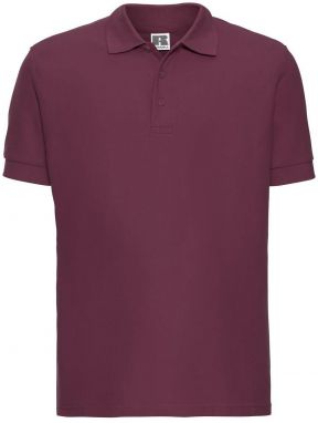 Men's burgundy cotton polo shirt Ultimate Russell