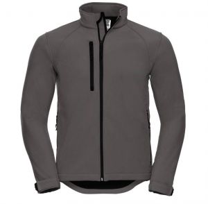 Dark Grey Men's Soft Shell Russell Jacket