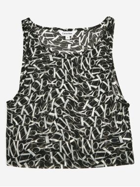 Black Women's Patterned Tank Top Calvin Klein Underwear - Women