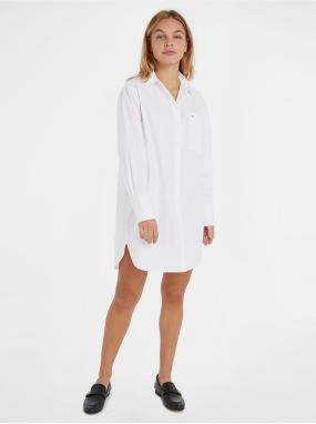 White Ladies Shirt Dress Tommy Hilfiger - Ladies