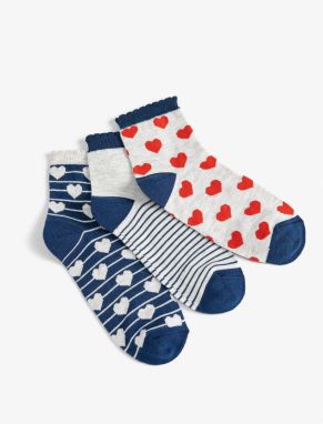 Koton Heart-Hearted 3-Pack Sock Set