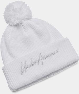 Under Armour Cap UA Halftime Pom-WHT - Girls