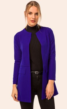 armonika Women's Saxtail Long Jacket with a Stitched Waist