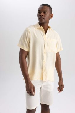 DEFACTO Relax Fit Poplin Short Sleeve Shirt