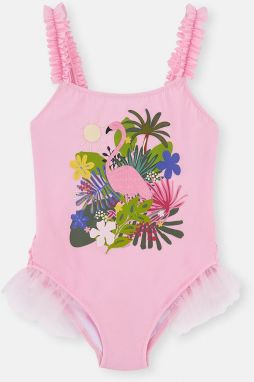 Dagi Pink Flamingo Basque Girl's Swimwear